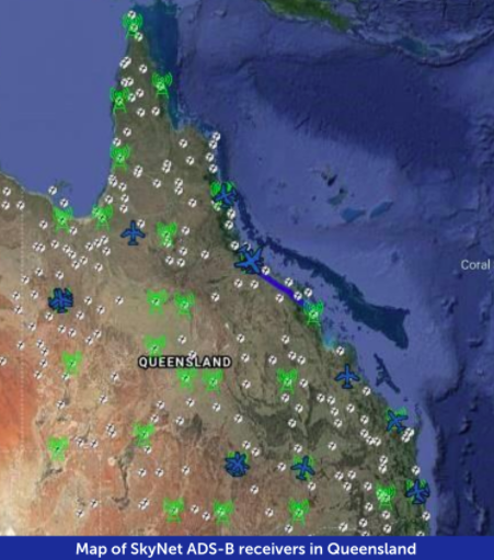 RFDS QLD SkyNet Aviation ADS-B receivers