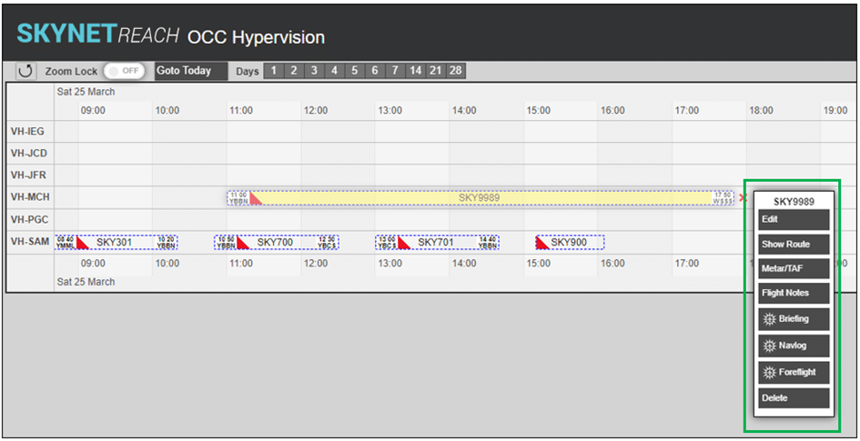 Foreflight Scheduling