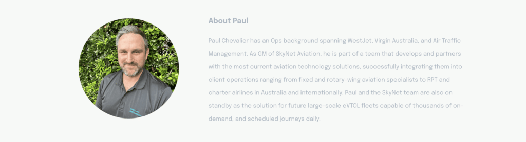 Paul Chevalier, General Manager - SkyNet